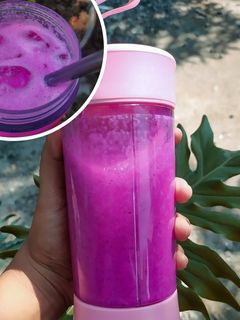 Foto resep Pine Dragon Berry Smoothies with Yakult