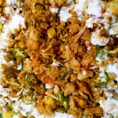 A picture of Spicy chana chat.