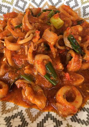 Foto resep Cumi Asin Rica-Rica