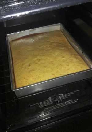 Una foto de Torta casera, cubierta de arequipe