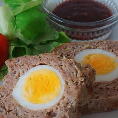 A picture of Perfect Egg-Stuffed Meatloaf Recipe: Juicy, Flavorful, and Party-Ready.