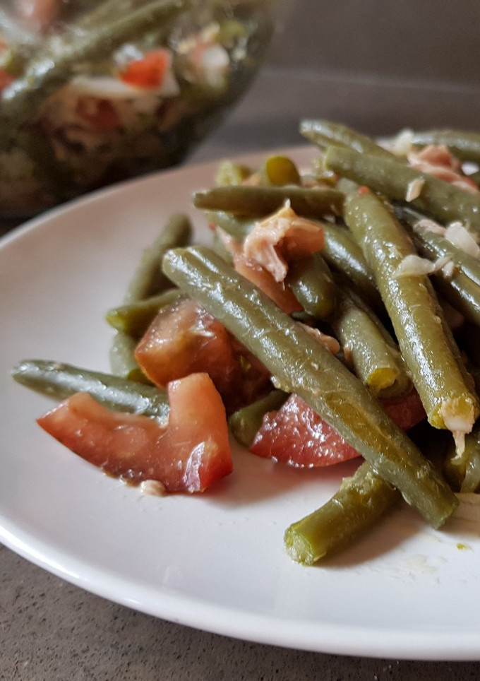 Una foto de Ensalada de judías verdes