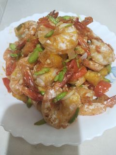 Foto resep Udang pete balado