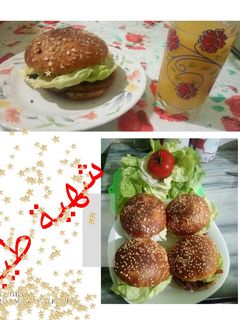 صورة لوصفة همبرغر بنين