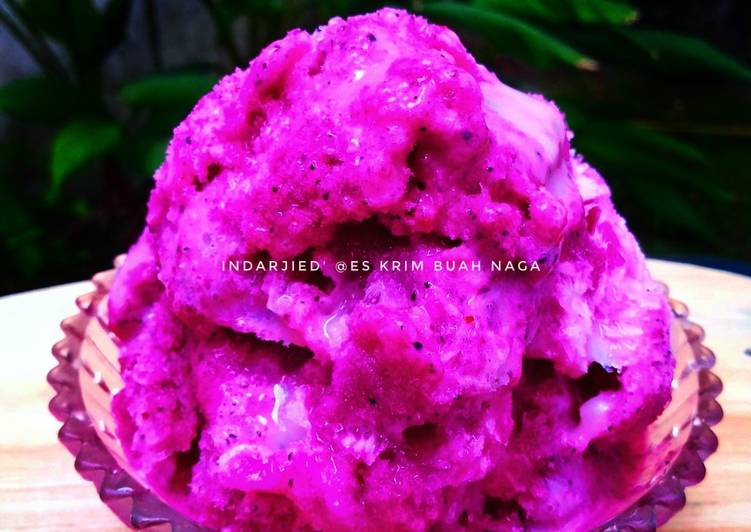 Resep Es Krim Buah Naga yang Bisa Manjain Lidah