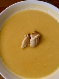 Una foto de Crema de calabaza