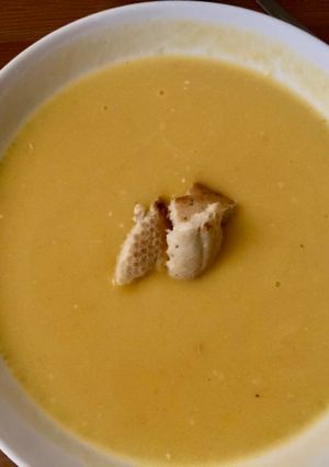 Una foto de Crema de calabaza