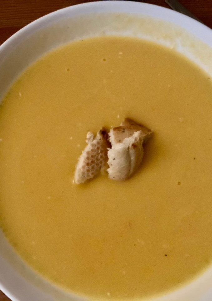 Una foto de Crema de calabaza