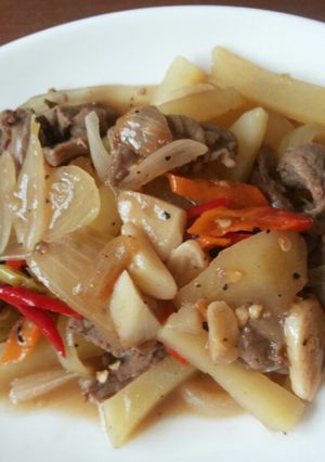 Foto resep Tumis daging kentang
