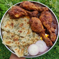 A picture of Ghee roasted chicken.
