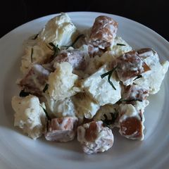Sig's simple leftover potato salad A picture of Sig's simple leftover potato salad.