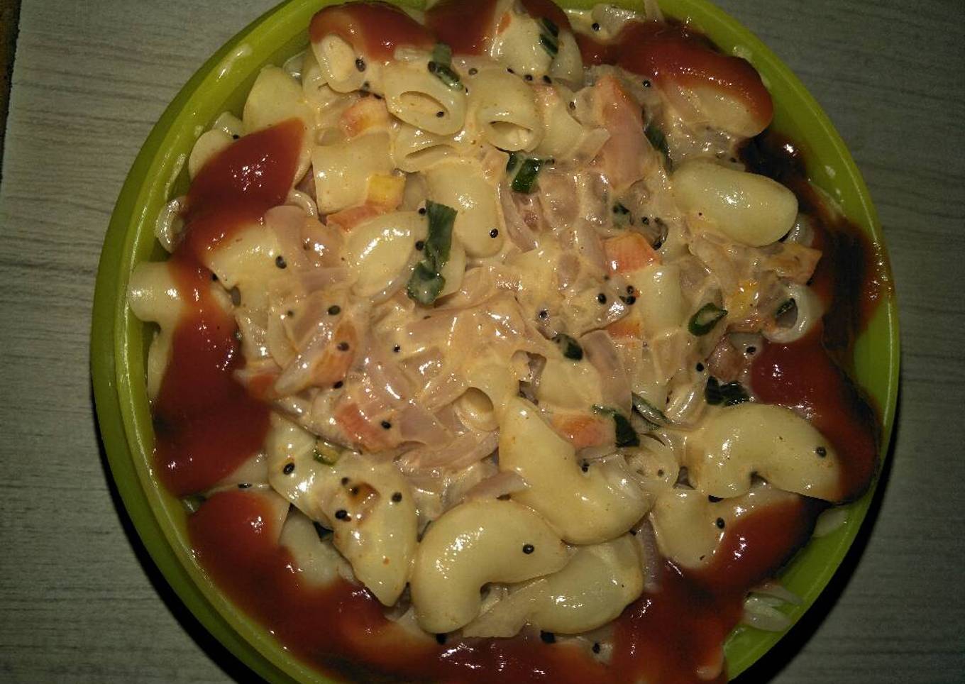 South Indian style mayonnaise macaroni