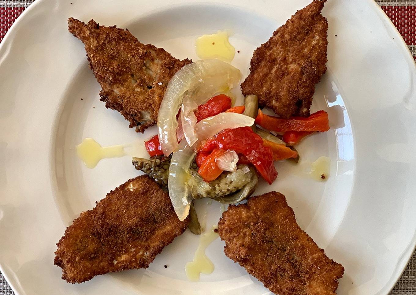 Sardinas con escalivada