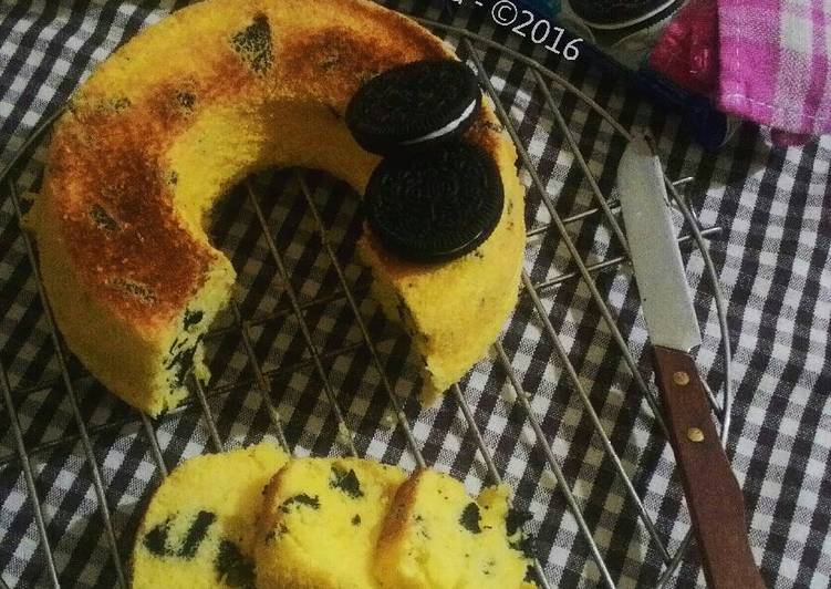 Resep Banana Oreo Milk Chiffon Cake, Enak