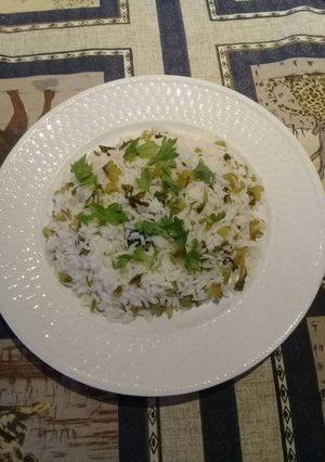 A picture of Celery rice.