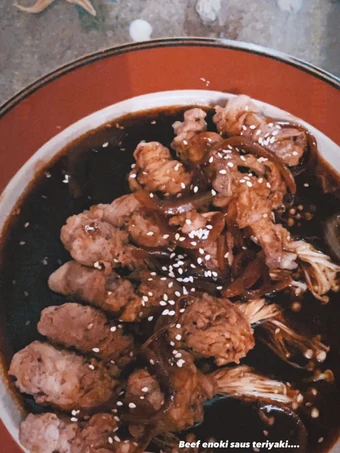 Langkah Gampang Membuat Resep Beef enoki saus teriyaki ala nona Mele Anti Ribet, Lezat Sekali