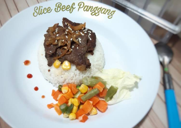 Resep 470. Slice Beef Panggang, Menggugah Selera
