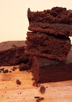 Una foto de Budín de banana y cacao, vegano y sin gluten