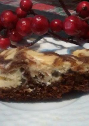 Una foto de Brownies cheesecake
