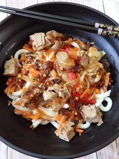 Pad-Thai kacsával recept fotója