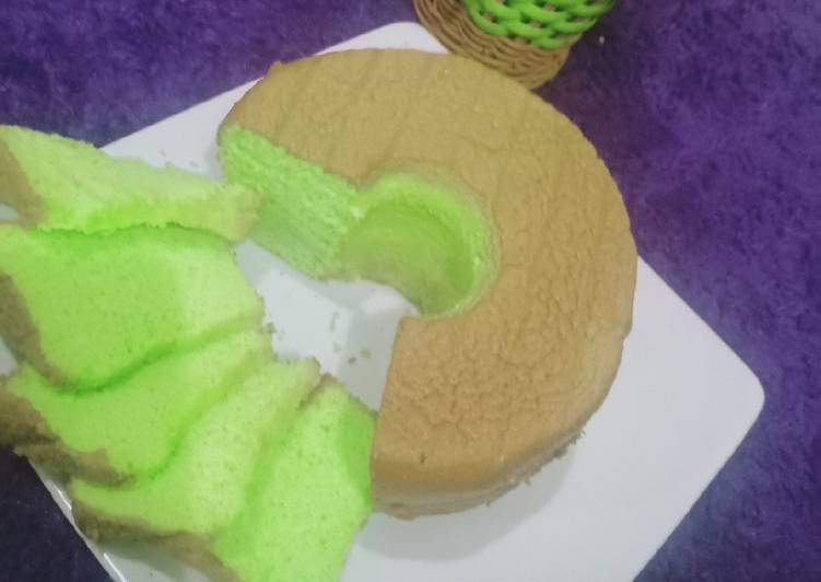 Chiffon Pandan 3 Telur anti gagal dengan OTang