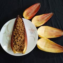 A picture of Banana Flower Sabji.