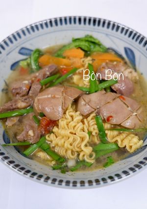 Hình của món Mì Tim Cật.