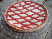 Una foto de tarta de dulce membrillo