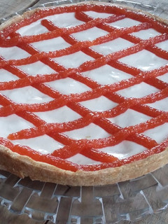 Una foto de Tarta tipo Cheesecake con dulce de membrillo