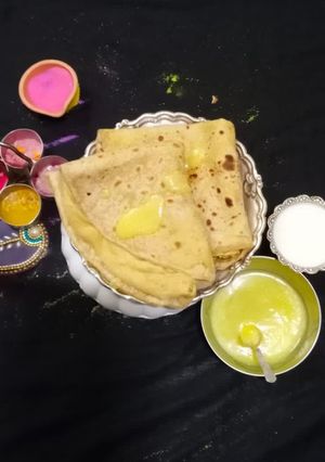 A picture of Puran poli.