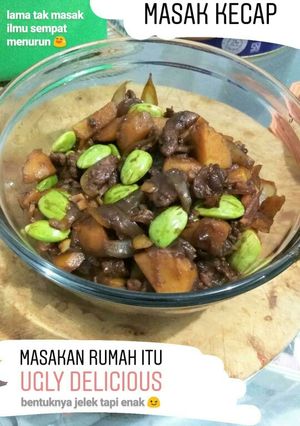 Foto resep Daging kentang pete masak kecap
