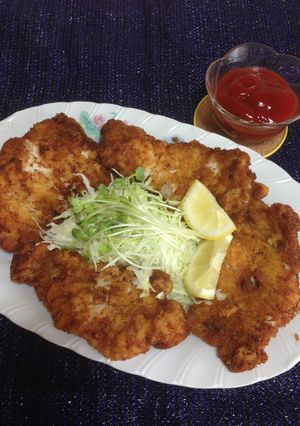 Una foto de Japanese tonkatsu chuletas de cerdo!