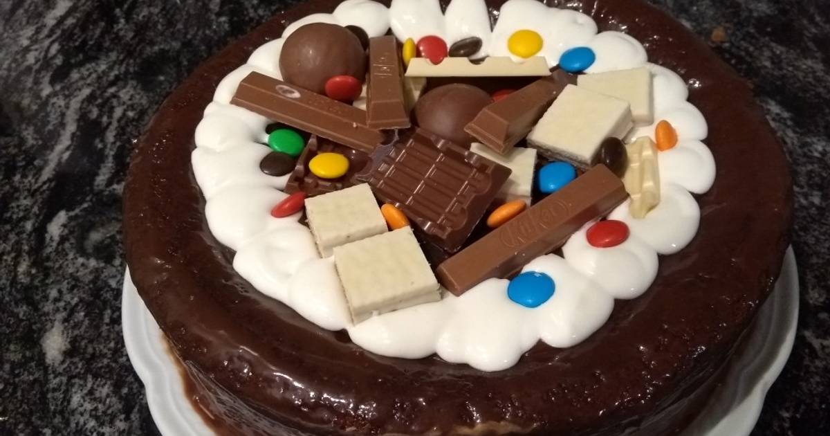 Torta de bizcochuelo de chocolate Receta de SOFIA GRAU- Cookpad