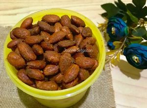 Foto resep Roasted almonds salted egg and butter -Keto