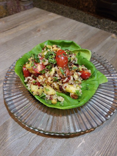 A picture of Southwest Avocado and Pineapple Grain Salad.