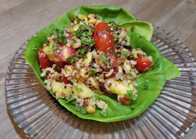 Southwest Avocado and Pineapple Grain Salad