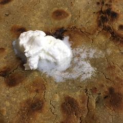 A picture of Bajre ki roti.