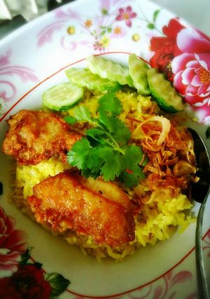 รูปของ ข้าวหมกไก่ทอด