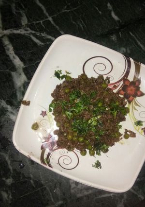 A picture of Soya mince vegetable fry.