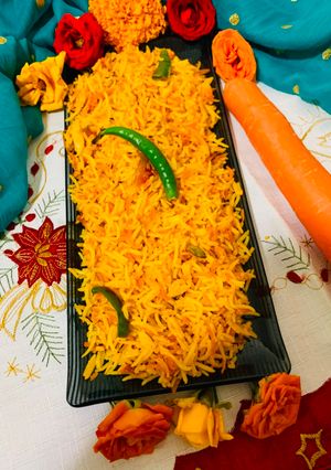 A picture of Healthy carrot rice.