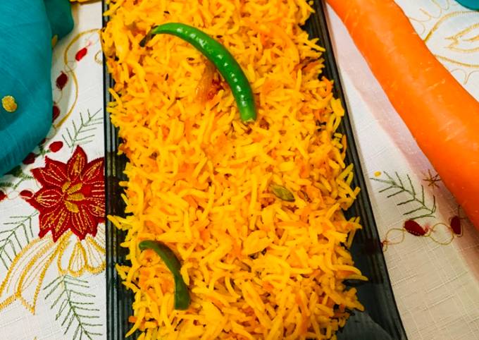 Healthy carrot rice