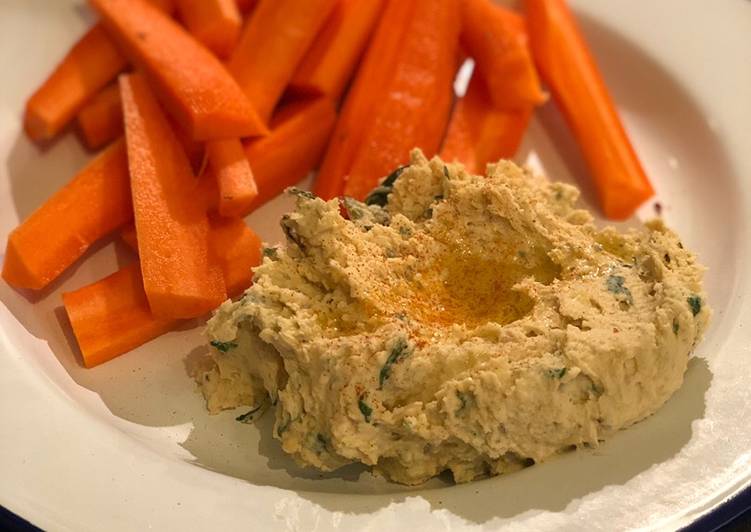 How to Prepare Any-night-of-the-week Basil hummus 🌿