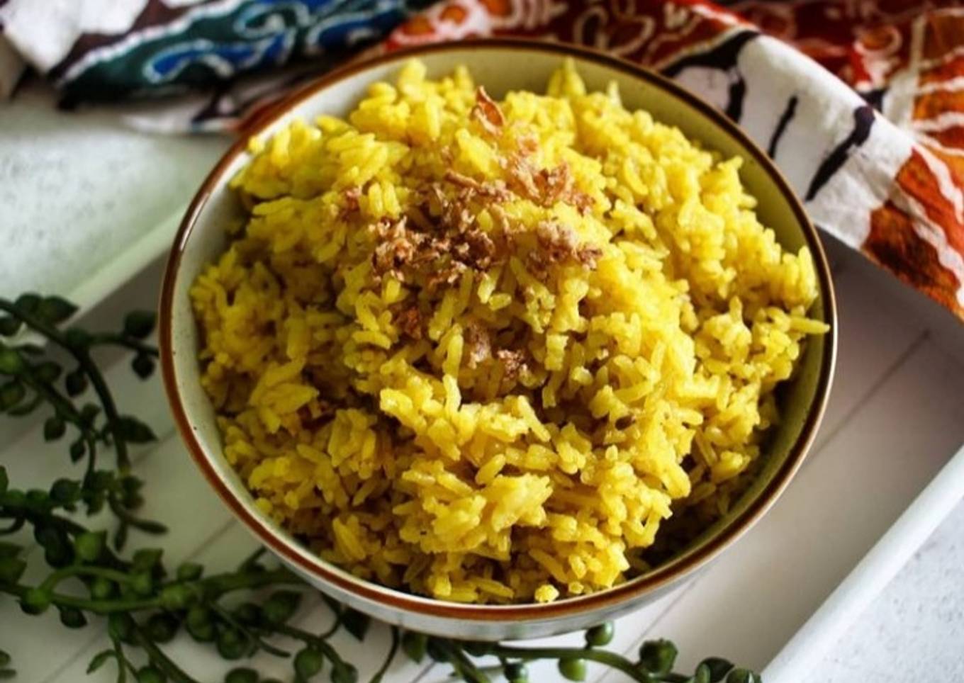 Nasi Kuning Rice Cooker