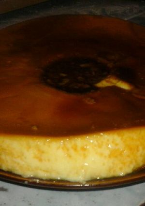 Una foto de Flan Casero