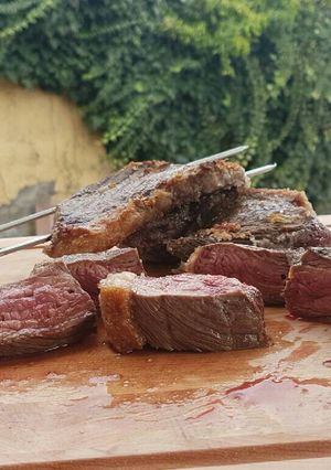 Una foto de Punta de ganso a la parrilla "Picanha"
