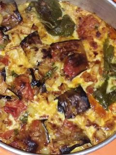 صورة لوصفة باذنجال محشي بالدجاج المفروم