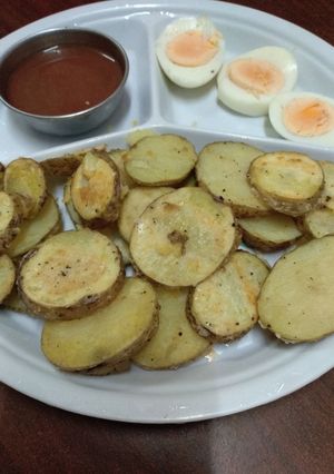 A picture of Simple baked potatoes#teamcontest#delightfulbaking.