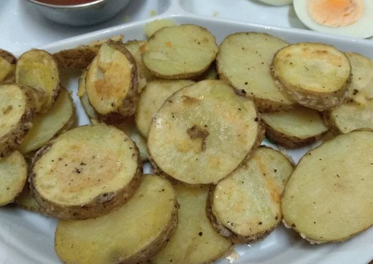 Simple baked potatoes#teamcontest#delightfulbaking