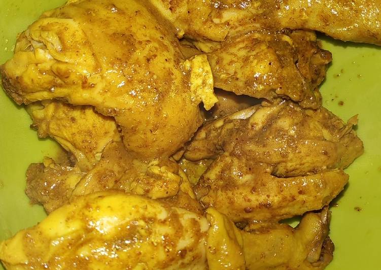 Cara Gampang Menyiapkan Ayam ungkep kuning Anti Gagal