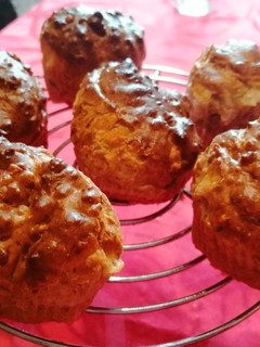 Teljes kiőrlésű sajtos baconös muffin recept fotója